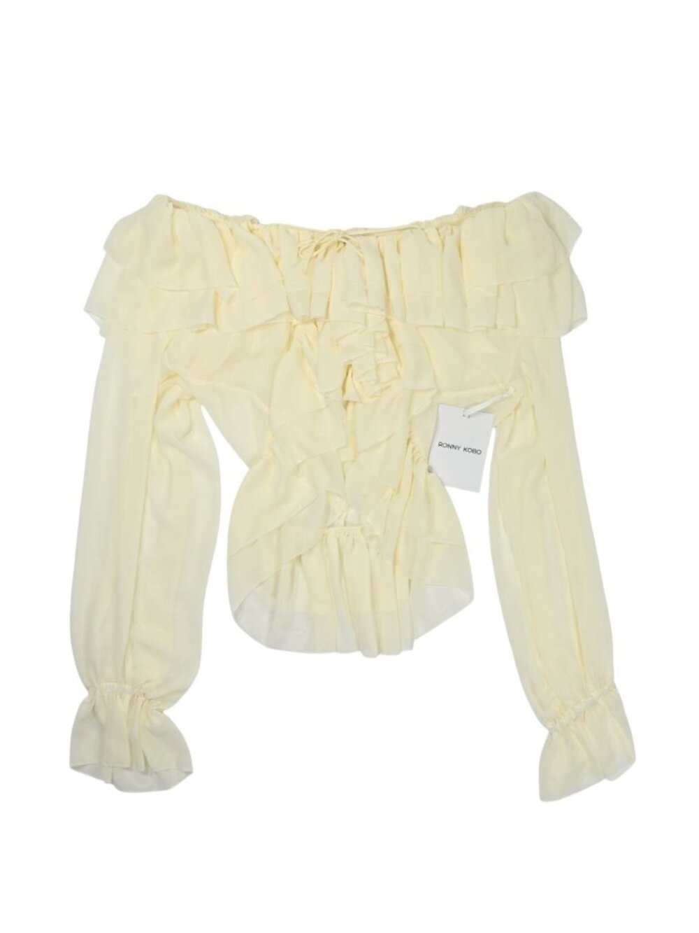 Ronny Kobo Soraya Top in Eggshell